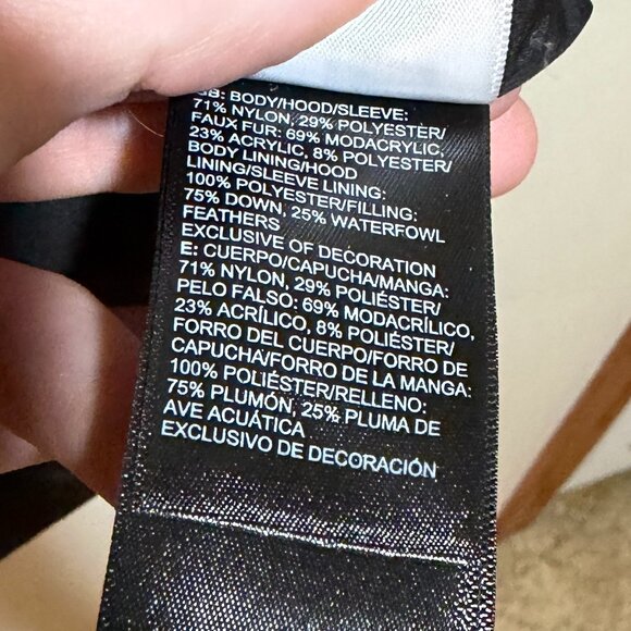 The North Face Women's DefDown Parka GTX Gore-Tex Gray 550 Down Jacket - Picture 11 of 17